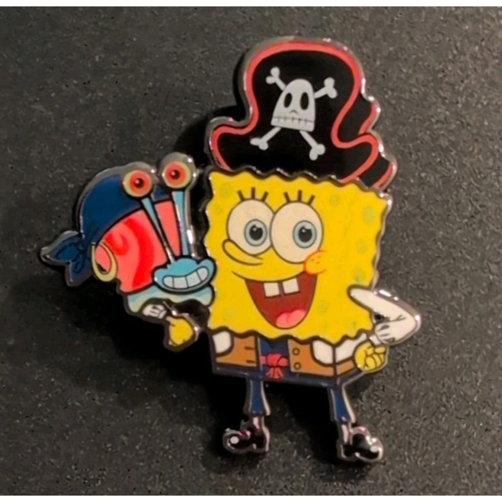 SpongeBob SquarePants Pirate Enamel Pin Nickelodeon Boxlunch SpongeBob